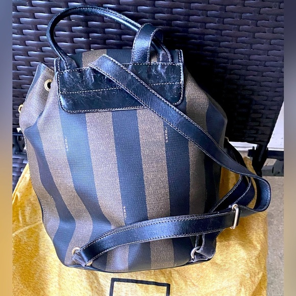 Fendi Penguin Print Leather Backpack - Picture 9 of 15